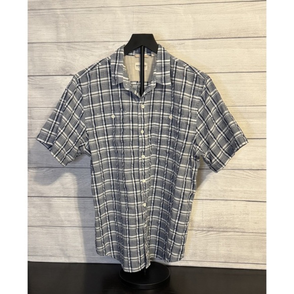 Dockers Plaid Short Sleeve Button-Up Shirt – Men's Medium